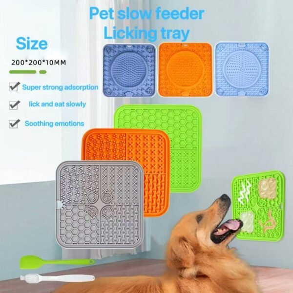Licking Mat For Dog Feeder