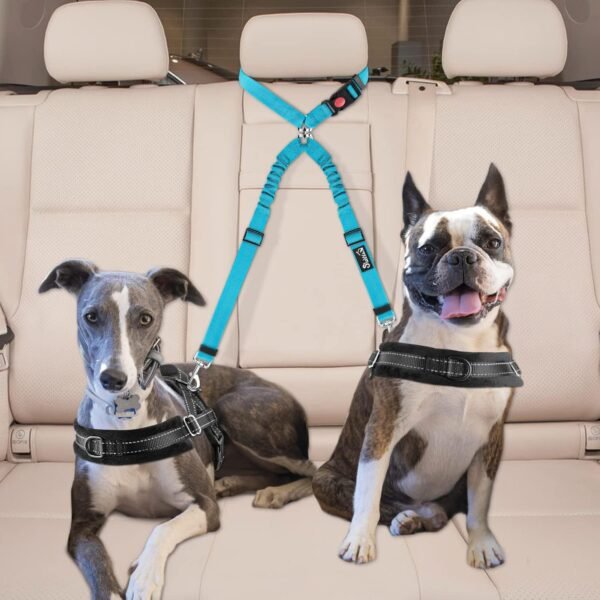 2 Dog Adjustable Nylon Seat Belt
